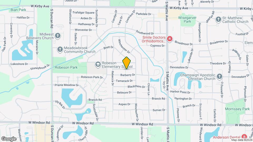 2303 Glenoak Dr Map and Location Details