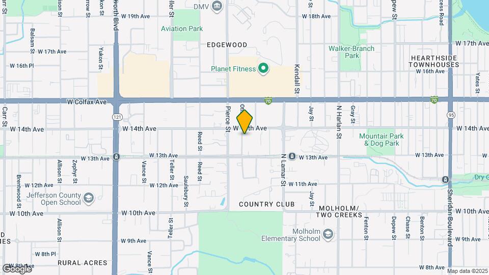 1360 Otis St Map and Location Details