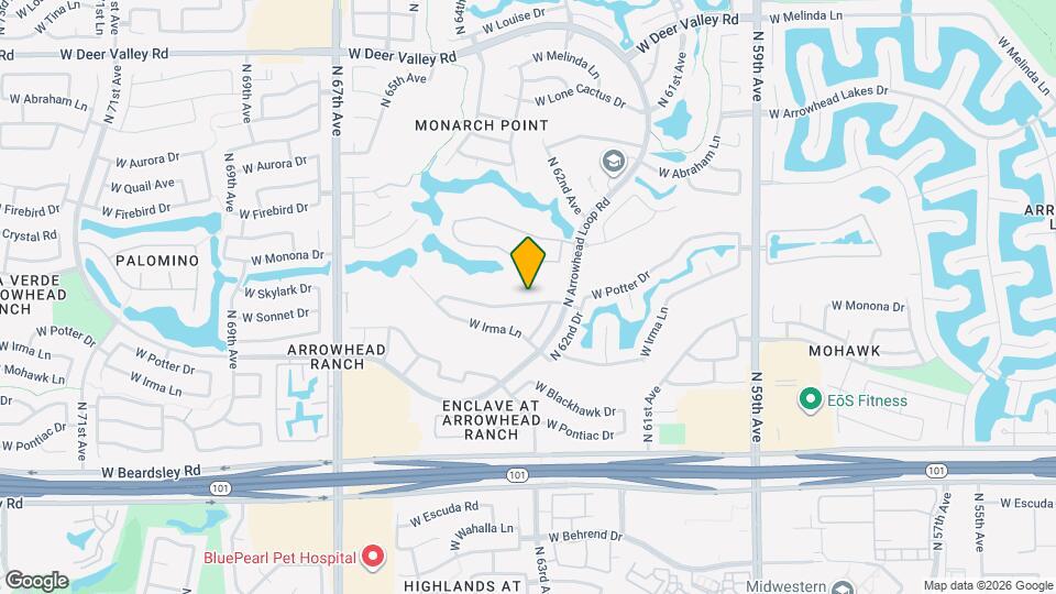 6334 W Potter Dr Map and Location Details