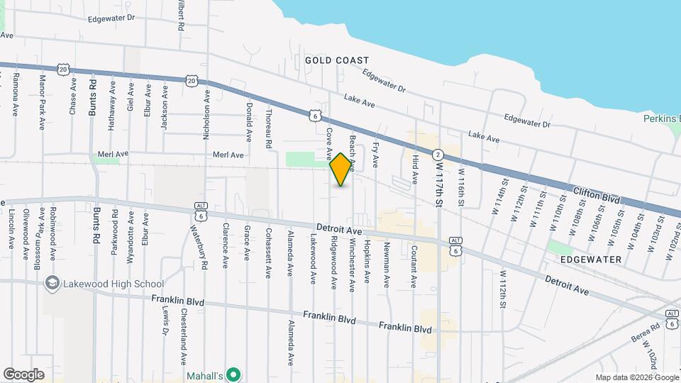 1345 Cove Ave Map and Location Details