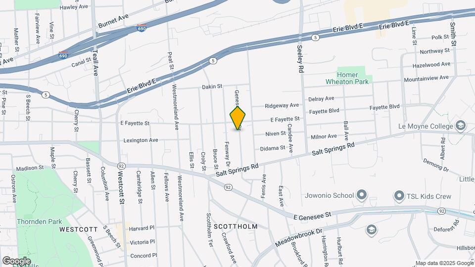 222 Genesee Park Dr Map and Location Details