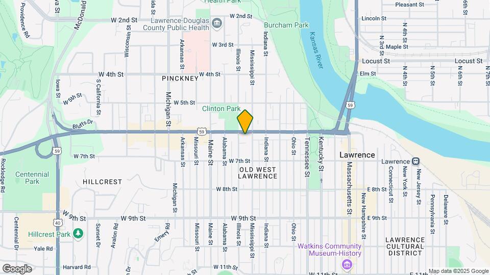 809 W 6th St, Unit #F Map and Location Details