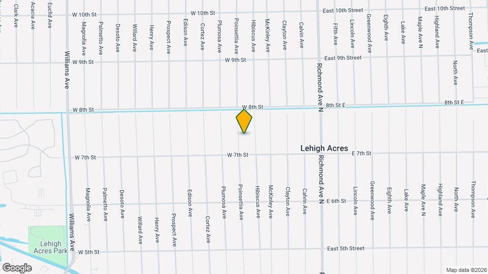 708 Poinsettia Ave Map and Location Details