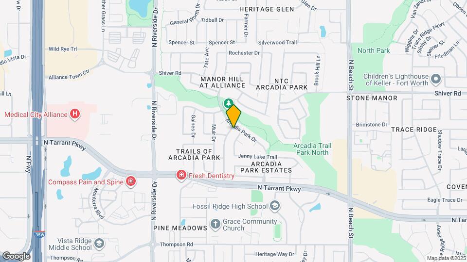 8712 Rainy Lake Dr Map and Location Details