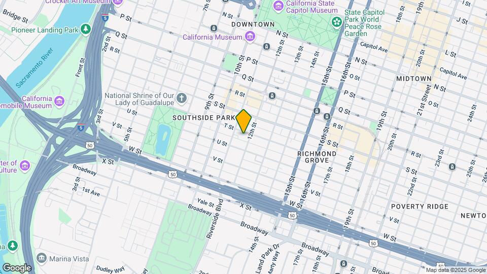 1122 T St Mapa y Detalles de la Ubicación