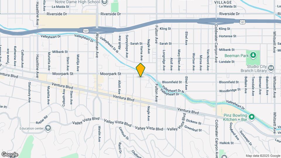 4337 Dixie Canyon Ave Map and Location Details