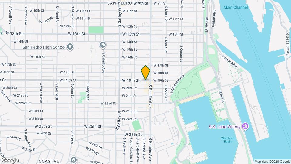 527 1/2 W 19th St Mapa y Detalles de la Ubicación