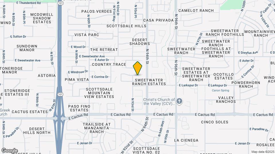 9329 E Corrine Dr Map and Location Details
