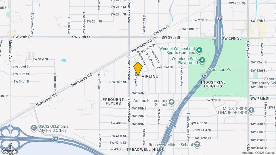 3416 S Liberty Ave Map and Location Details