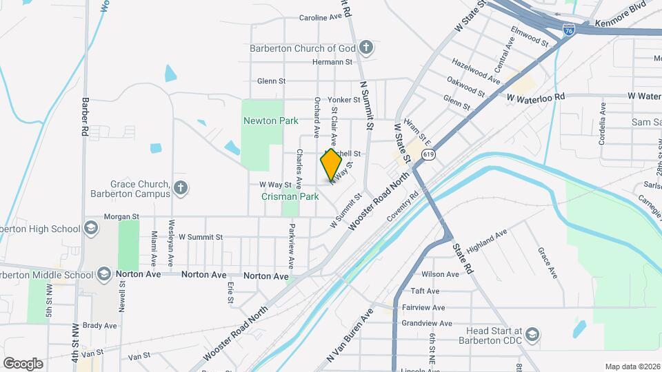 639 N Way St Map and Location Details