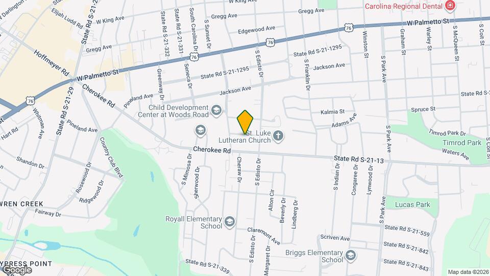 1312 Sewanee Ave Map and Location Details