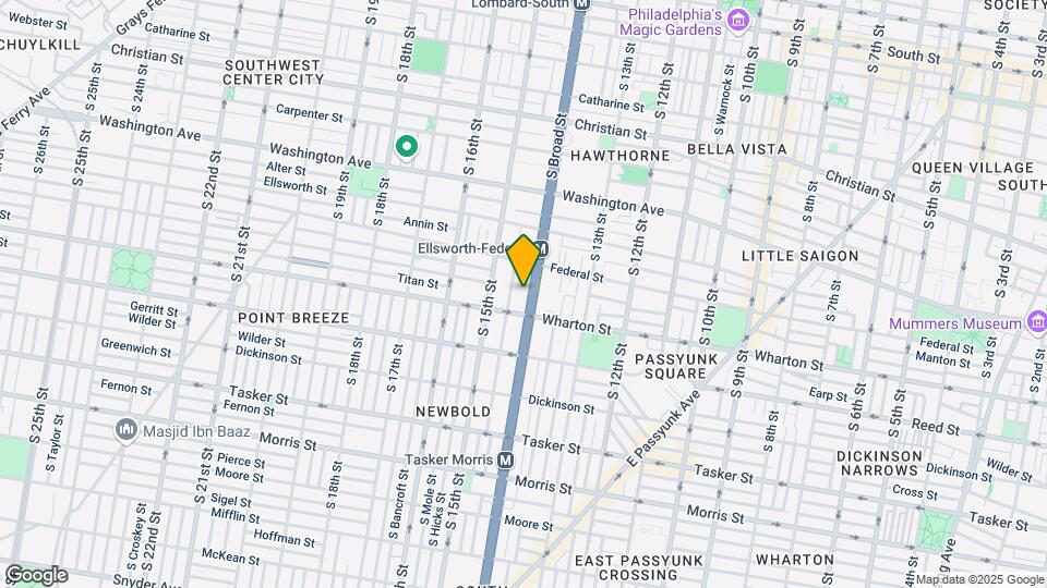 1228 S Broad St Map and Location Details