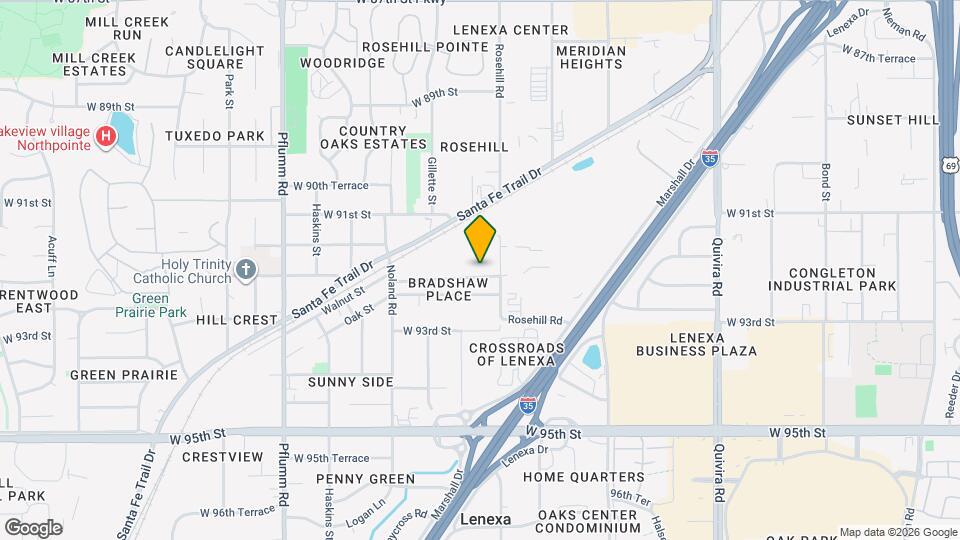 12718 W 92nd St Map and Location Details