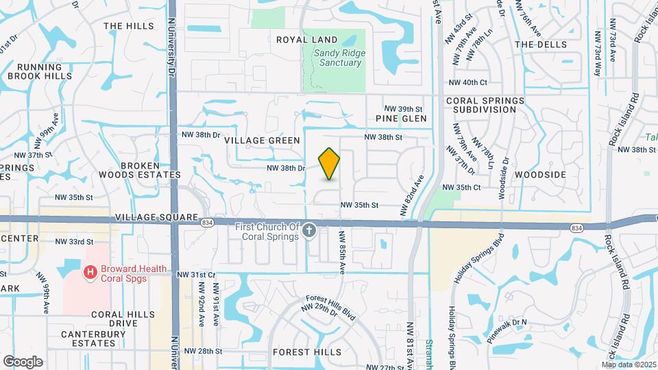 8503 NW 35th Ct Map and Location Details