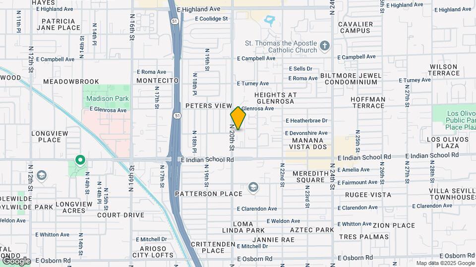 4201 N 20th St Map and Location Details