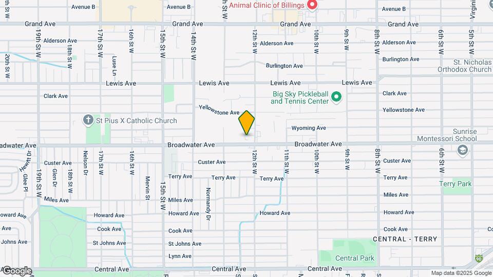 1211 Broadwater Ave Map and Location Details