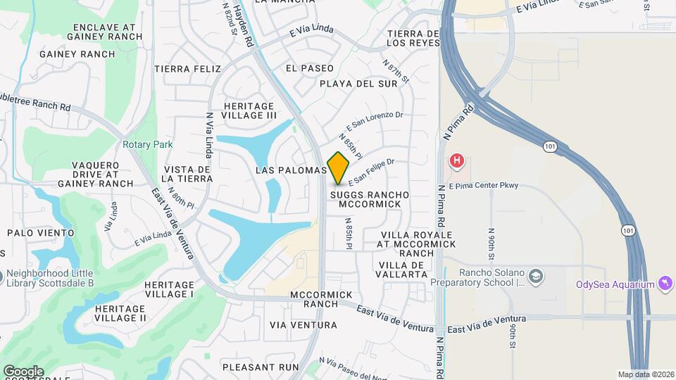 8507 E San Felipe Dr Map and Location Details