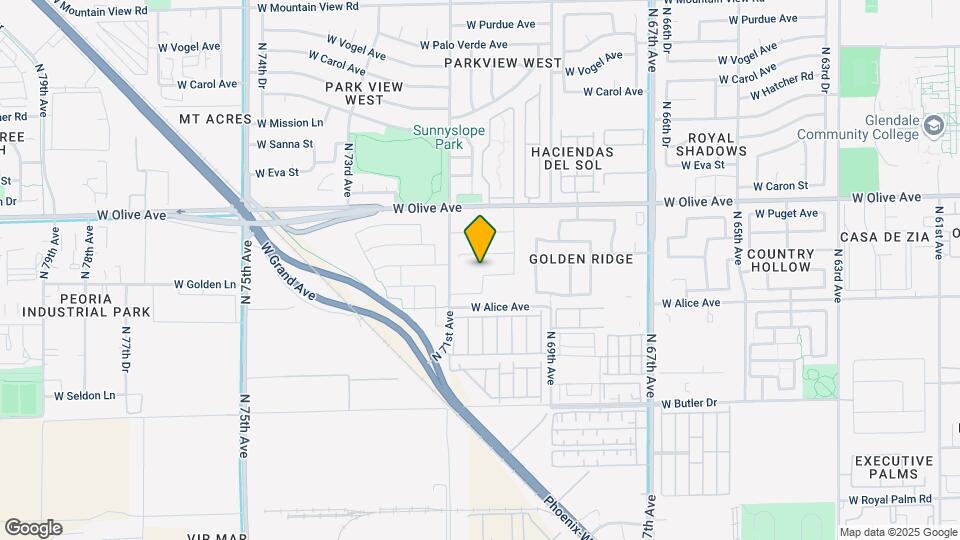6952 W Golden Ln Map and Location Details