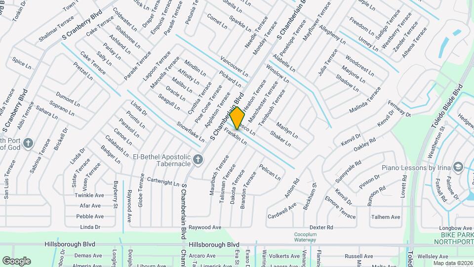 1862 Franklin Ln Map and Location Details