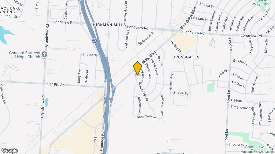 11809 Armitage Dr Map and Location Details