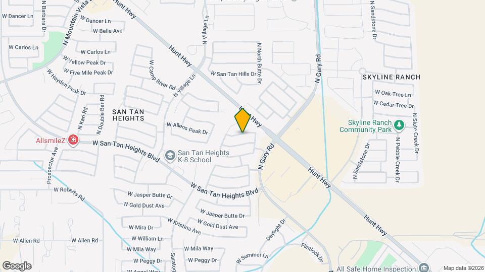 2021 W Hayden Peak Dr Map and Location Details