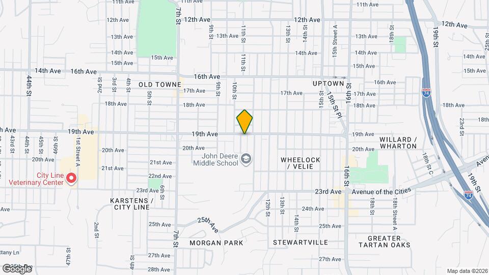 1906 10th St Map and Location Details