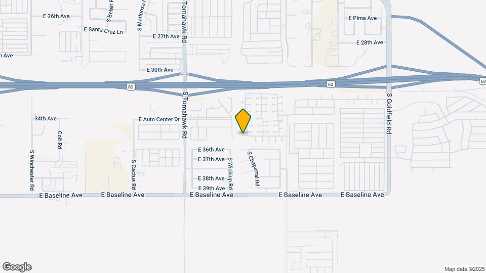 3538 S Chaparral Rd Map and Location Details