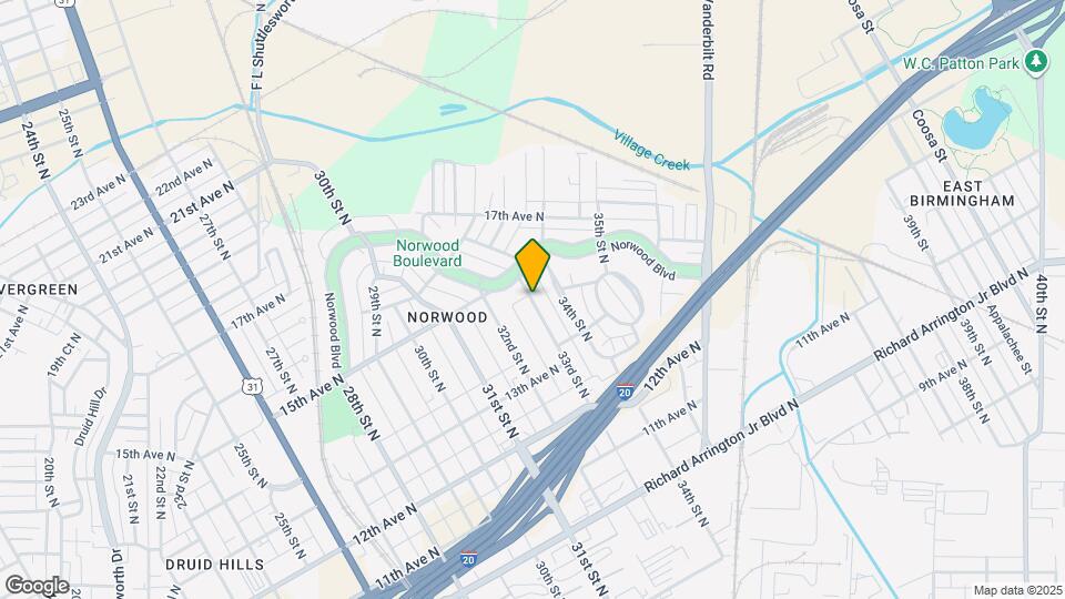 1424 33rd St N Map and Location Details