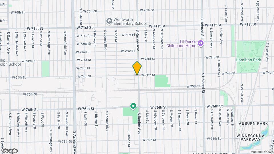 7402 S Racine Ave Map and Location Details