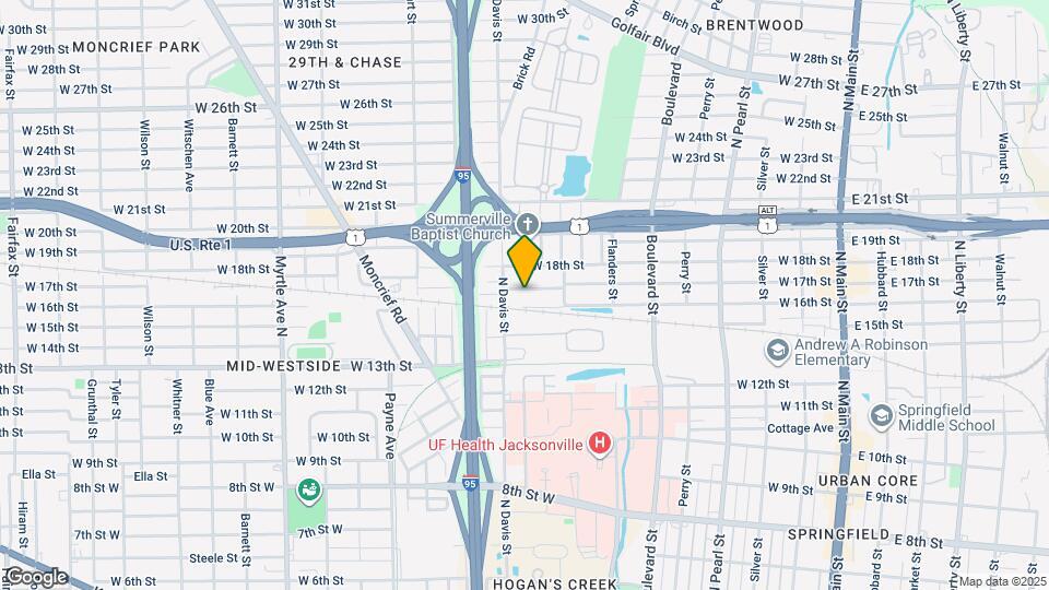 828 W 17th St Map and Location Details