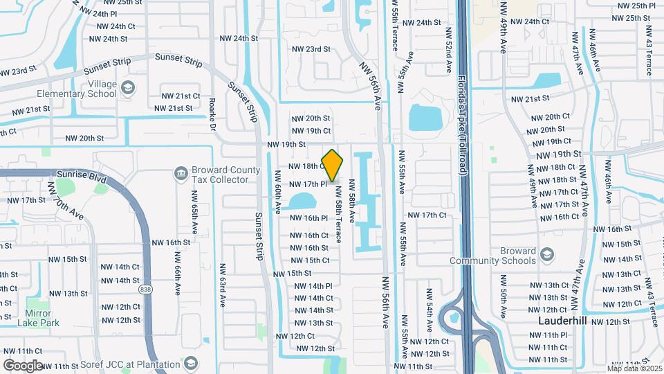 5820 NW 17th Pl Map and Location Details