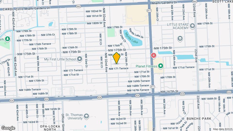 3010 NW 172nd Terrace Map and Location Details