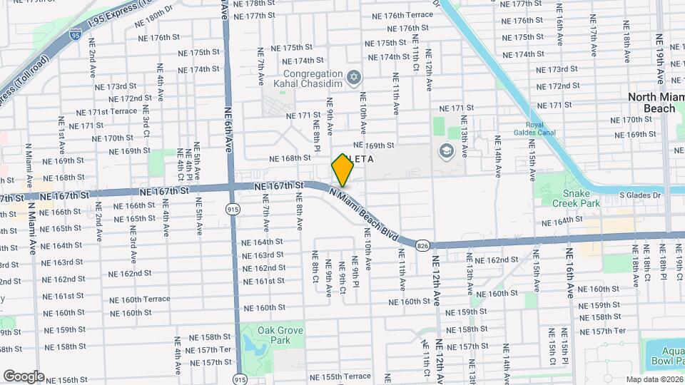 907 N Miami Beach Blvd Mapa y Detalles de la Ubicación