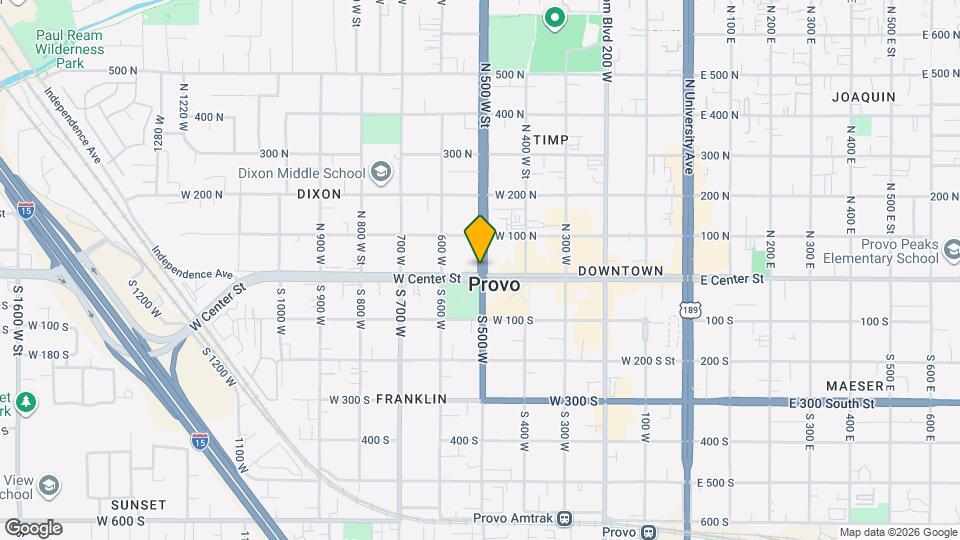 19-29 500 N Map and Location Details