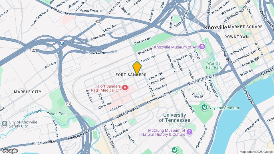 1724 Highland Ave Map and Location Details