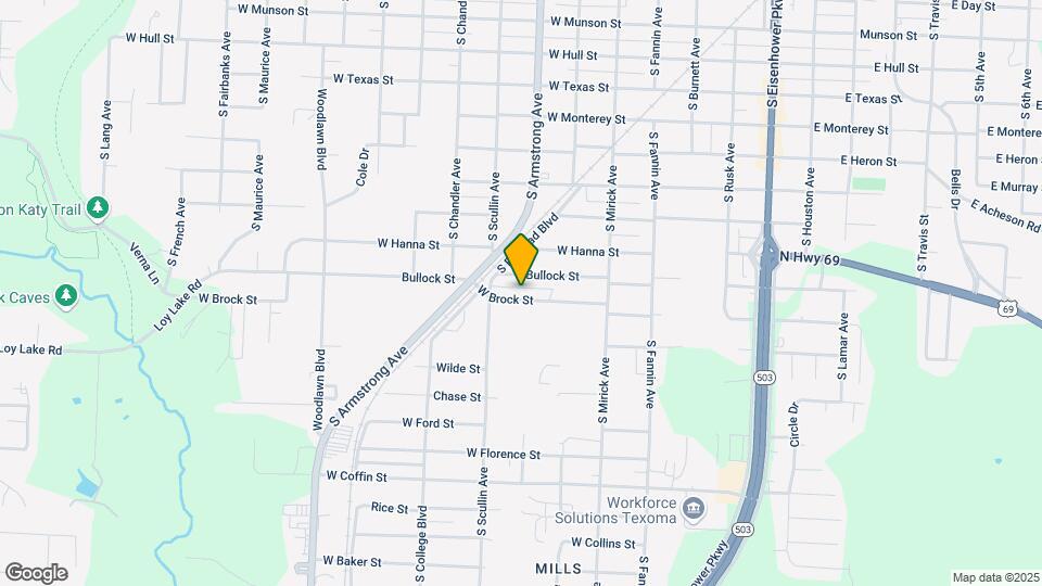 725 W Brock St Map and Location Details