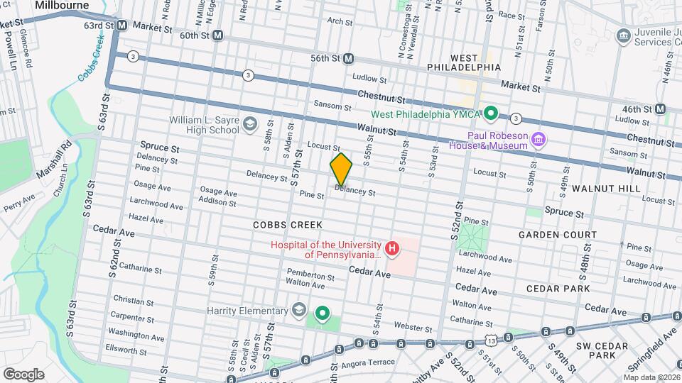 5538 Delancey St Map and Location Details