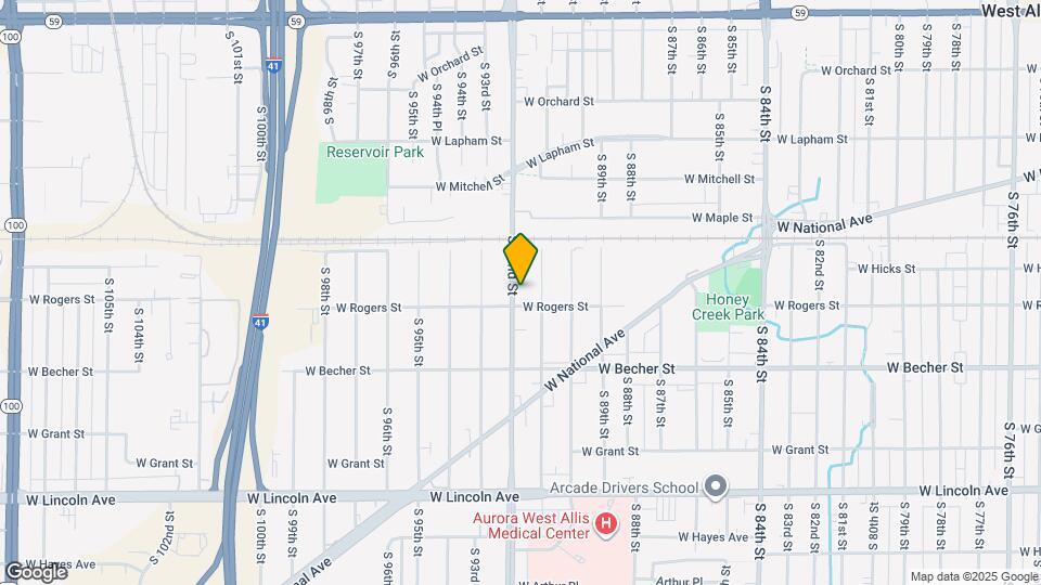 1962 S 92nd St, Unit Lower Mapa y Detalles de la Ubicación