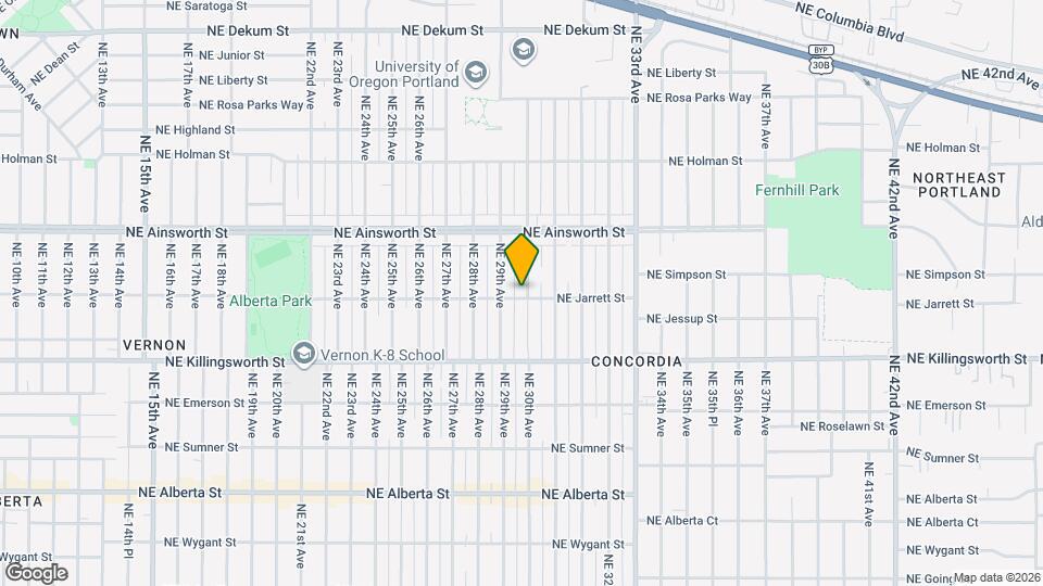 5805 NE 30th Ave Map and Location Details