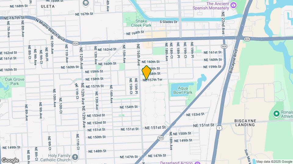 1630 NE 157th Ter Map and Location Details