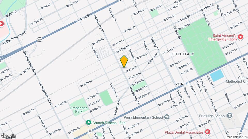 2019 Raspberry St Map and Location Details