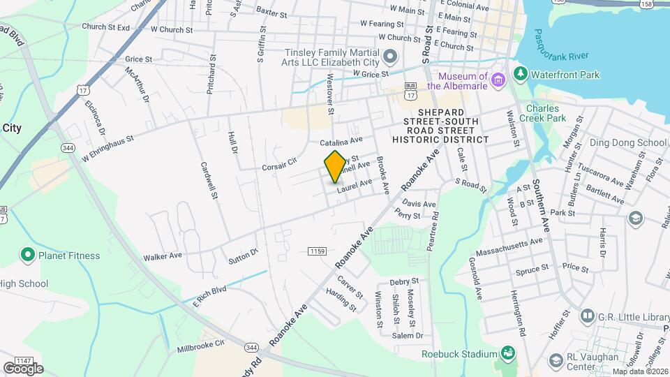 704 Laurel Ave Map and Location Details