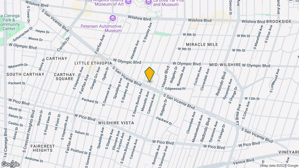 5701 San Vicente Blvd Mapa y Detalles de la Ubicación