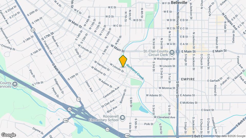 603 W Lincoln St Map and Location Details