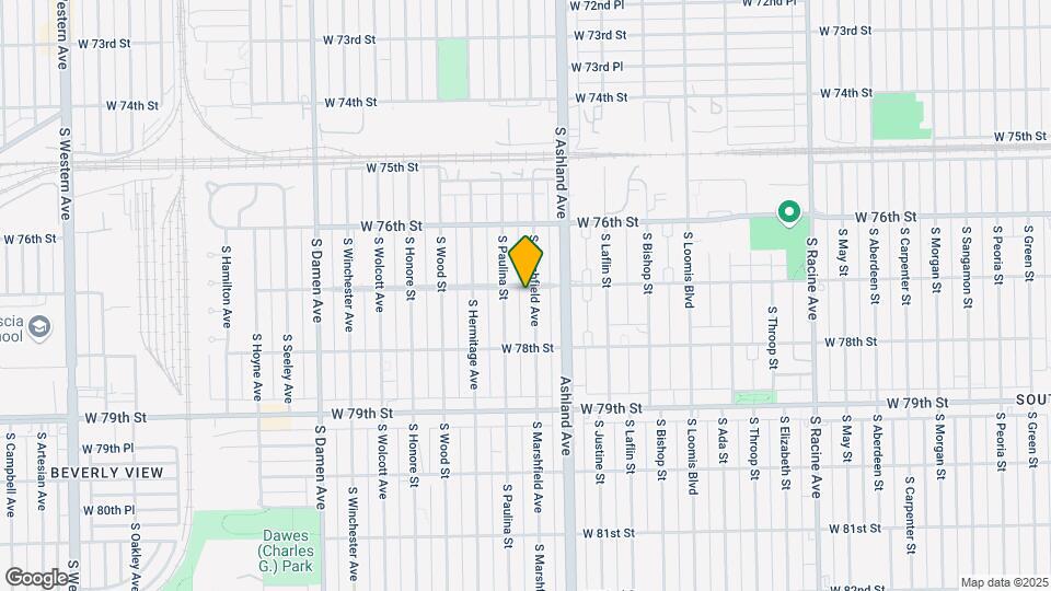 7706 S Marshfield Ave Map and Location Details
