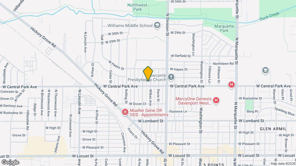 2608 Wilkes Ave Map and Location Details