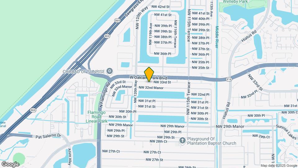 11930 NW 33rd St Map and Location Details