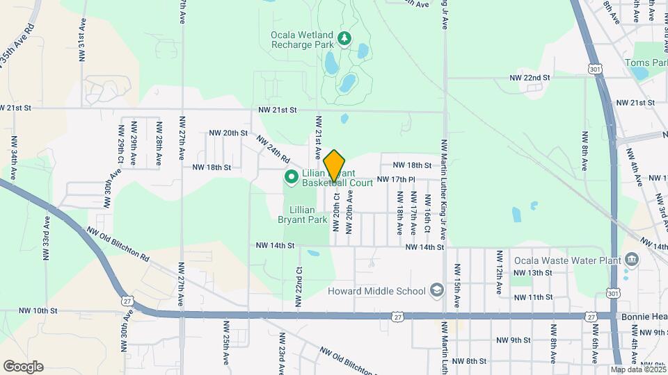 1632 NW 20th Ct Map and Location Details