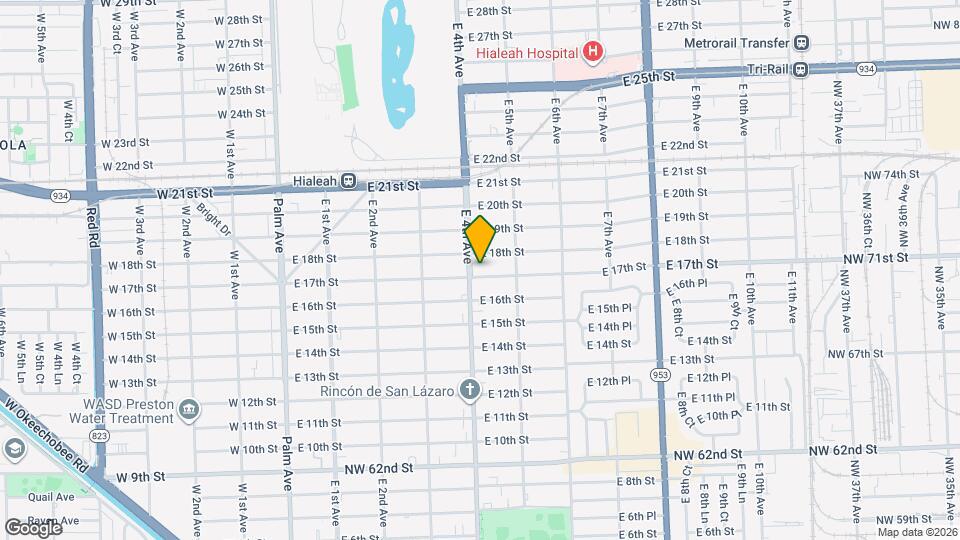 425 E 17th St Map and Location Details