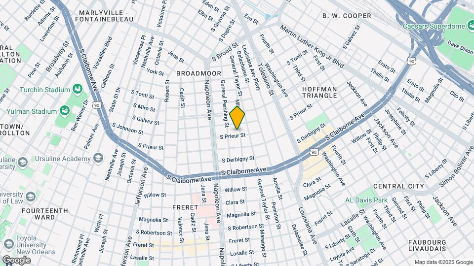 4205 S Prieur St Map and Location Details